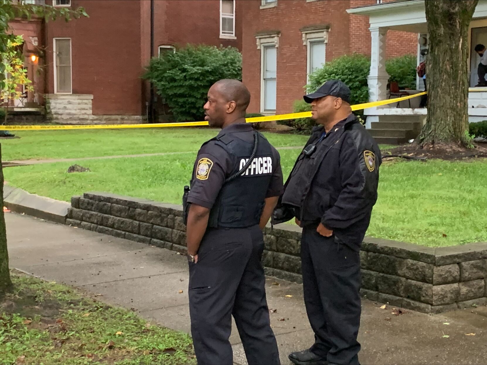 Sept. 22, 2021 homicide scene where 3 students shot at bus stop